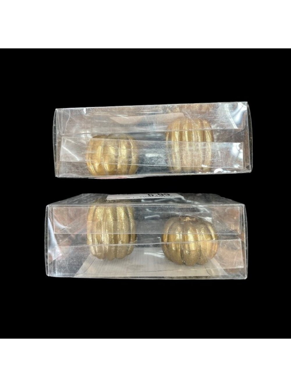 Set Gold Pumpkin Metal Taper Candle Holders - Bed Bath & Beyond New in Box